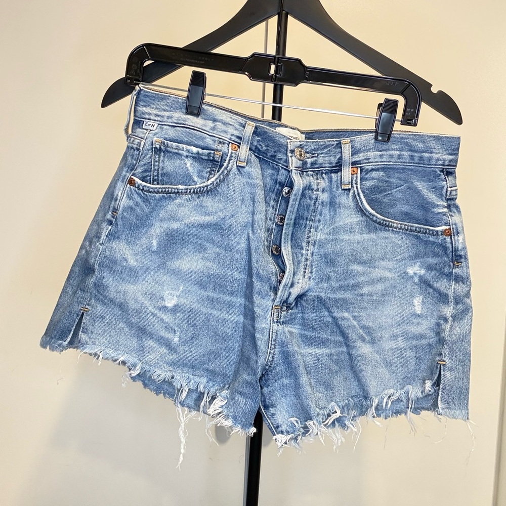 Citizens of Humanity Denim Distressed Women Shorts